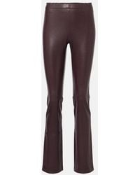 Stouls - Jp Long Flared Leather Leggings - Lyst