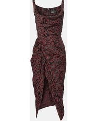 Vivienne Westwood - Panther Printed Midi Dress - Lyst