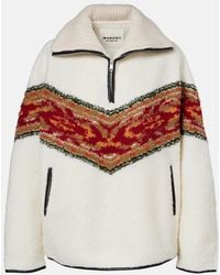 Isabel Marant - Marner Fleece Zip-Up Sweater - Lyst