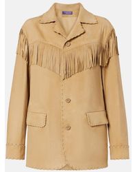 Ralph Lauren - Ryland Fringed Suede Jacket - Lyst