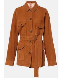 Blazé Milano - Jacke Viva Sahariana Aus Veloursleder - Lyst