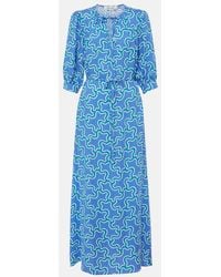 Diane von Furstenberg - Drogo Printed Maxi Dress - Lyst
