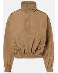 Saint Laurent - Gathered Canvas Jacket - Lyst