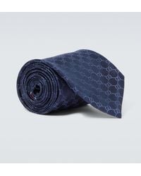 Gucci - GG Silk Twill Tie - Lyst