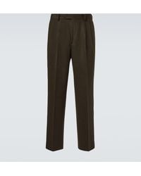 AURALEE - Camel Hair Flannel Straight Pants - Lyst