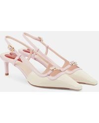 Roger Vivier - Viv' Canard Leather Slingback Pumps - Lyst
