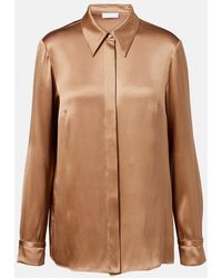 Gabriela Hearst - Cruz Silk Satin Shirt - Lyst