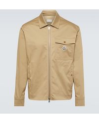 Moncler - Giacca camicia in cotone - Lyst