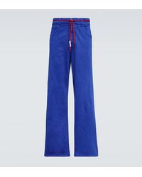 Marni - Mid-Rise Straight Cotton-Blend Pants - Lyst