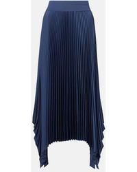JOSEPH - Ade Plisse Crepe Midi Skirt - Lyst