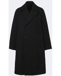 Lemaire - Double-Breasted Wool And Alpaca Coat - Lyst