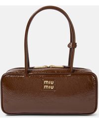 Miu Miu - Beau Patent Leather Shoulder Bag - Lyst