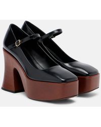 Chloé - Janis Patent Leather Mary Jane Pumps - Lyst