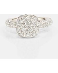 Pomellato - Nudo Ring Solitaire aus 18kt Rose- und Weissgold mit Diamanten - Lyst