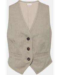 Brunello Cucinelli - Single-Breasted Vest - Lyst
