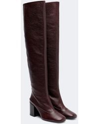 Dries Van Noten - Leather Over-The-Knee Boots - Lyst