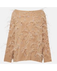 Valentino - Pull en laine vierge a ornements - Lyst