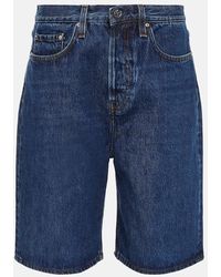 Totême - Shorts di jeans a gamba larga - Lyst