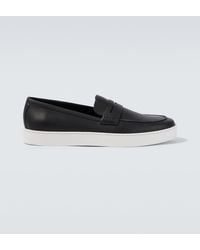 Manolo Blahnik - Ellis Leather Loafers - Lyst
