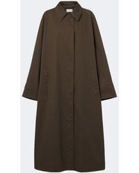 The Row - Iza Cotton Gabardine Coat - Lyst