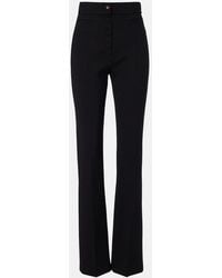Valentino - Vgold Wool-Blend Straight Pants - Lyst