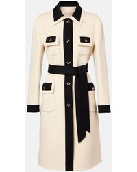 Valentino - Abrigo De Lana Y Cachemir Con Cinturon - Lyst