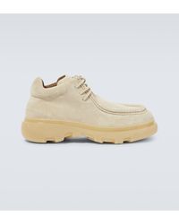 Burberry - Creeper Suede Lace-up Shoes - Lyst