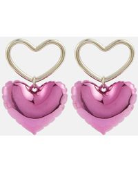 Nina Ricci - Blow-up Heart Drop Earrings - Lyst