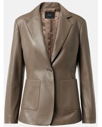 JOSEPH - Leather Single-Breasted Blazer - Lyst