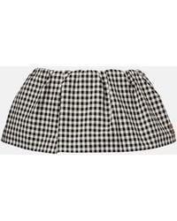 Miu Miu - Minirock Bubble Aus Baumwolle - Lyst