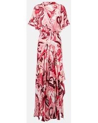 Poupette - Mabelle Satin Maxi Dress - Lyst