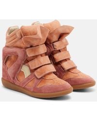 Isabel Marant - Bekett Suede High-Top Sneakers - Lyst