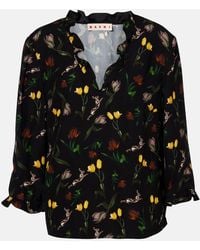 Marni - Top Con Volant - Lyst