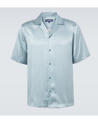 Frescobol Carioca - Roberto Printed Silk Bowling Shirt - Lyst