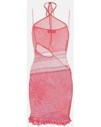 Roberta Einer - Natalie Knitted Cotton Minidress - Lyst