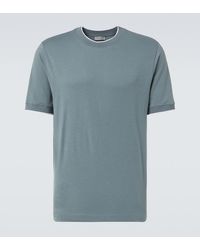 Canali - Cotton-Blend Jersey T-Shirt - Lyst