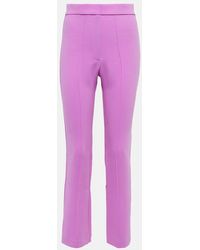 Alex Perry - Dallin High-Rise Straight Cropped Pants - Lyst