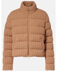 Moncler - Wool And Cashmere Down Jacket - Lyst