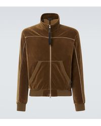 Tom Ford - Cotton-Blend Velvet Track Jacket - Lyst