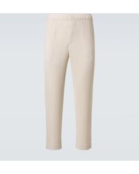 Homme Plissé Issey Miyake - Tuxedo Pleats Straight Pants - Lyst