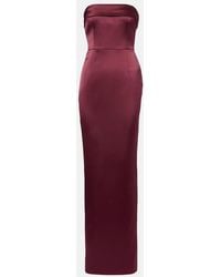 The New Arrivals Ilkyaz Ozel - Robe Rhea Aus Satin - Lyst
