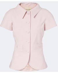 Valentino - Vgold Wool-Blend Jacket - Lyst