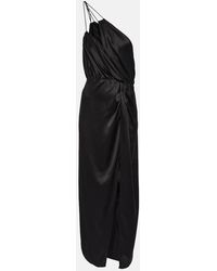 The Sei - One-Shoulder Silk Midi Dress - Lyst