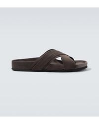 Tom Ford - Suede Slides - Lyst