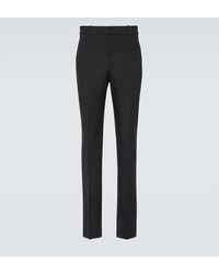 Saint Laurent - High-Rise Straight Pants - Lyst