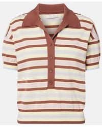 Faithfull the Brand - Sable Striped Cotton-Blend Polo Shirt - Lyst