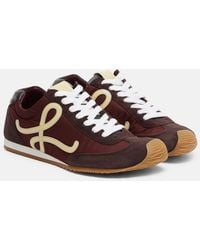Loewe - Ballet Runner 2.0 Suede-Trimmed Sneakers - Lyst