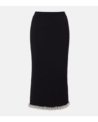 Jonathan Simkhai - Idina Embellished Knitted Pencil Skirt - Lyst