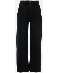 Agolde - Ren High-rise Cropped Straight Jeans - Lyst