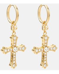 Dolce & Gabbana - Pendientes Largos Con Cristales - Lyst